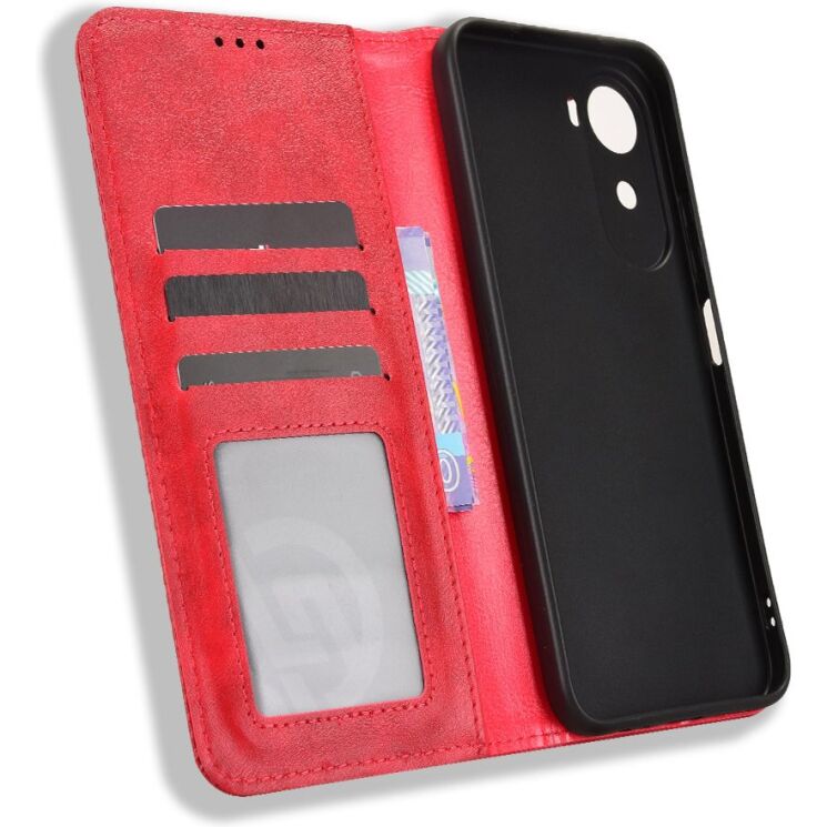 Чехол-книжка Deexe Retro Style для Xiaomi Redmi A7 Pro - Red: фото 3 из 18