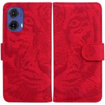 Чехол-книжка Deexe Tiger для Motorola Moto G85 - Red: фото 1 из 7