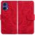 Чехол-книжка Deexe Tiger для Motorola Moto G85 - Red: фото 1 из 7