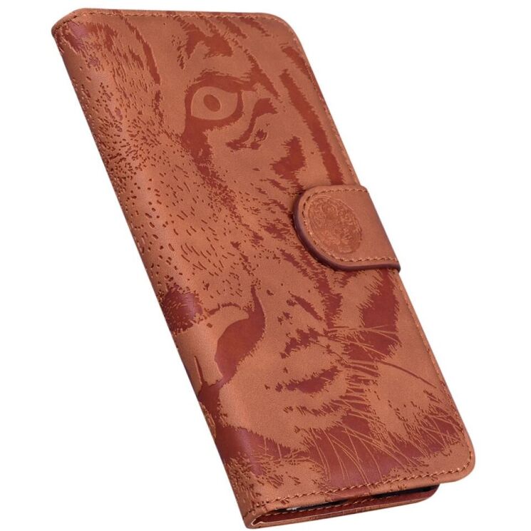 Чехол-книжка Deexe Tiger для Xiaomi Redmi 14C / Redmi A4 5G / Poco C75 - Brown: фото 4 из 7