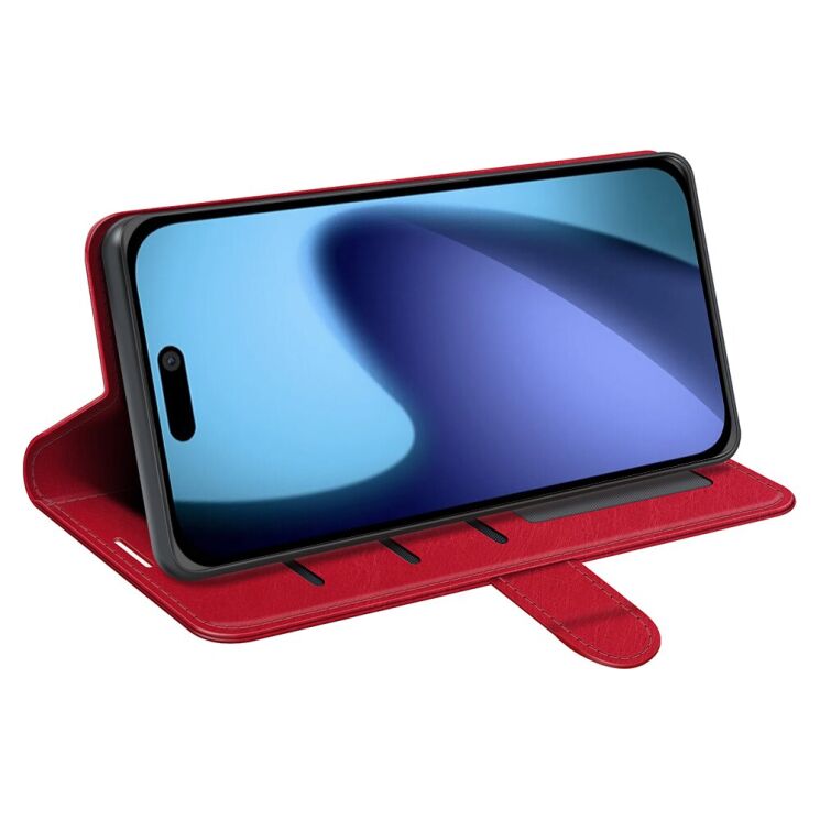 Чохол-книжка Deexe Wallet Style для Apple iPhone 17 Air - Red: фото 5 з 10