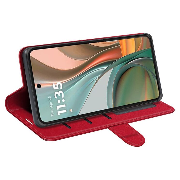Чехол-книжка Deexe Wallet Style для Motorola Moto G75 - Red: фото 3 из 8