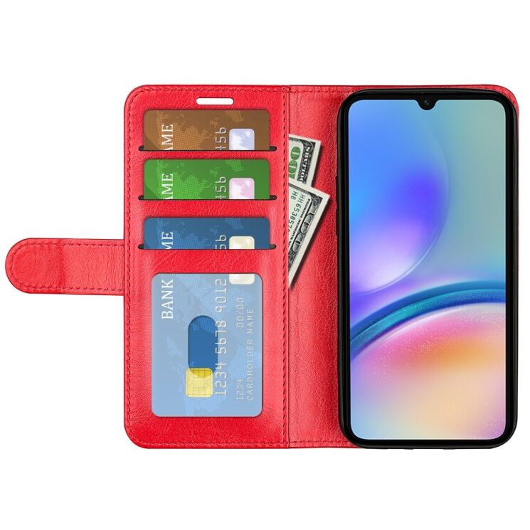 Чехол-книжка Deexe Wallet Style для Samsung Galaxy A05s (A057) - Red: фото 2 из 6