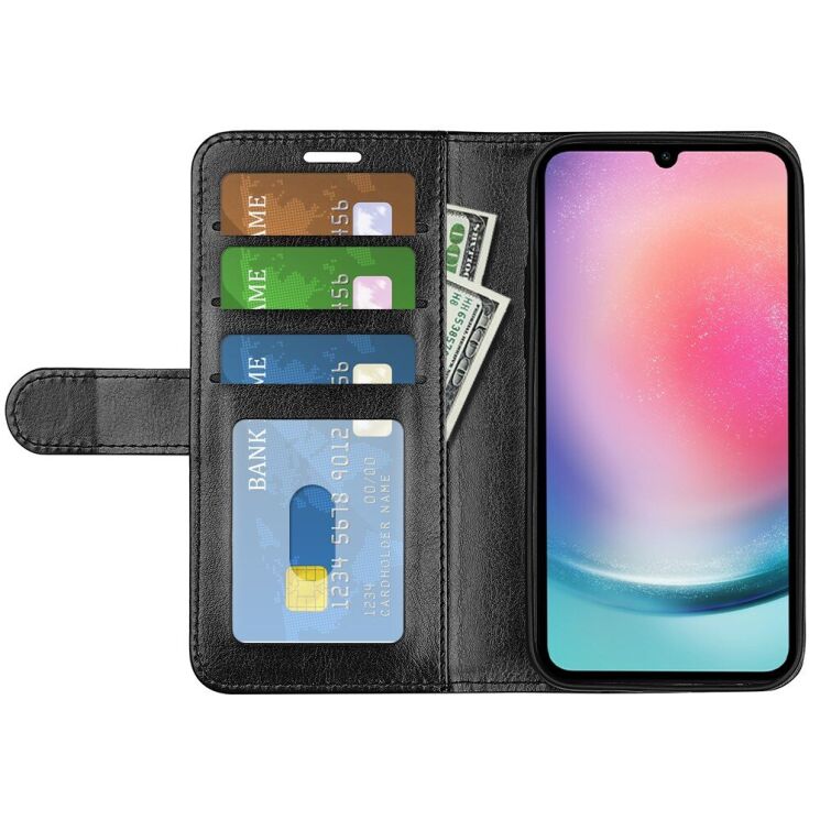 Чехол-книжка Deexe Wallet Style для Samsung Galaxy A16 (A165) - Black: фото 2 из 10