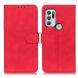 Чехол-книжка KHAZNEH Retro Wallet для Motorola Moto G60s - Red (291402R). Фото 1 из 8