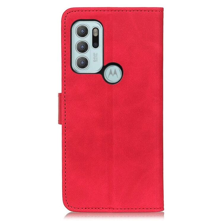 Чехол-книжка KHAZNEH Retro Wallet для Motorola Moto G60s - Red: фото 3 из 8