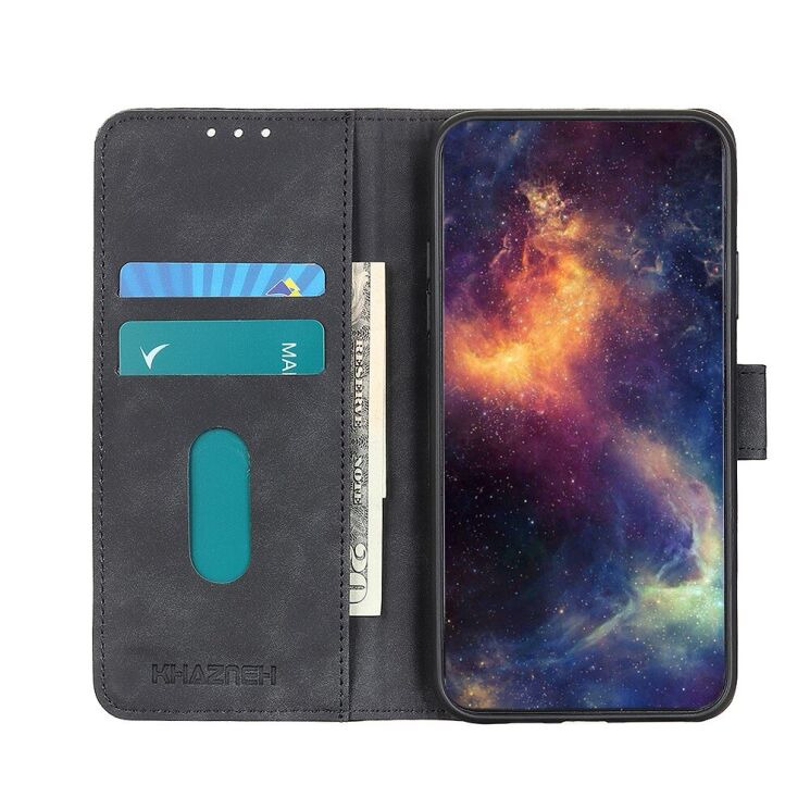Чохол-книжка з застібкою KHAZNEH Retro Wallet для OPPO A73 (2020) - Black: фото 9 з 12