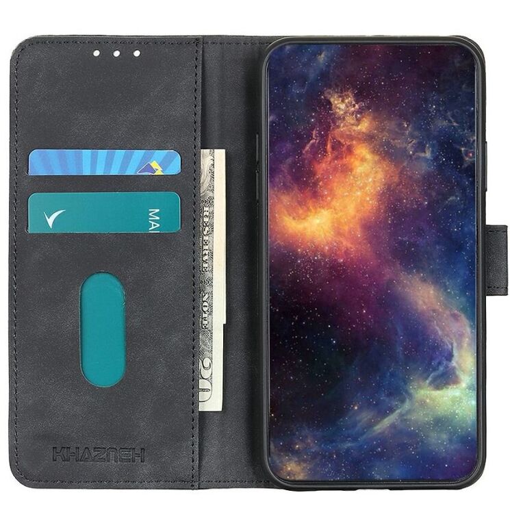 Чохол-книжка KHAZNEH Retro Wallet для Xiaomi Redmi 15C / Poco C85 - Black: фото 2 з 6