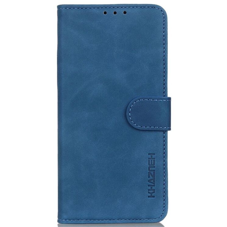 Чехол-книжка KHAZNEH Retro Wallet для Xiaomi Redmi Note 12 Pro 5G / Poco X5 Pro - Blue: фото 8 из 9