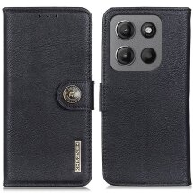 Чехол-книжка KHAZNEH Wallet Cover для Motorola Moto G15 / Moto G05 - Black: фото 1 из 7