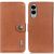Чохол-книжка KHAZNEH Wallet Cover для Samsung Galaxy S25 (S931) - Brown: фото 1 з 9