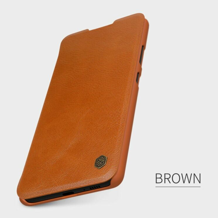 Чохол-книжка NILLKIN Qin Series для Samsung Galaxy S10 Lite (G770) / A91 (A915) - Brown: фото 5 з 17