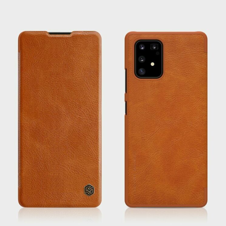 Чохол-книжка NILLKIN Qin Series для Samsung Galaxy S10 Lite (G770) / A91 (A915) - Brown: фото 4 з 17