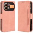 Чехол-книжка с карманами Deexe Wallet Stand для Infinix Note 60 / 60 Pro - Pink (409301P)