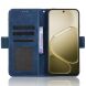 Чехол-книжка с карманами Deexe Wallet Stand для OPPO A6s / A6 - Blue (406603L). Фото 4 из 15