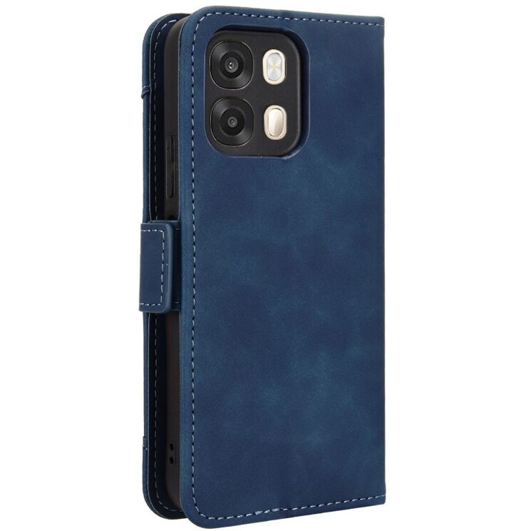 Чехол-книжка с карманами Deexe Wallet Stand для OPPO A6s / A6 - Blue: фото 6 из 15