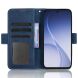 Чехол-книжка с карманами Deexe Wallet Stand для OPPO Reno 15 - Blue (405701L). Фото 3 из 7
