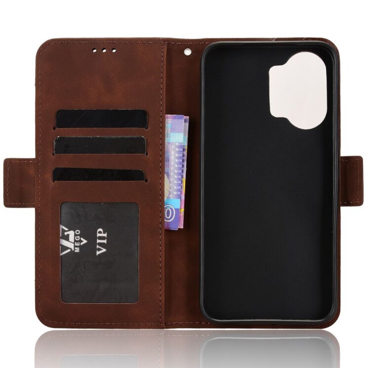 Чохол-книжка з кишеньками Deexe Wallet Stand для Xiaomi Poco X8 Pro Max - Brown (408903Z) Чохол-книжка з кишеньками Deexe Wallet Stand для Xiaomi Poco X8 Pro Max - Brown: фото 4 з 17