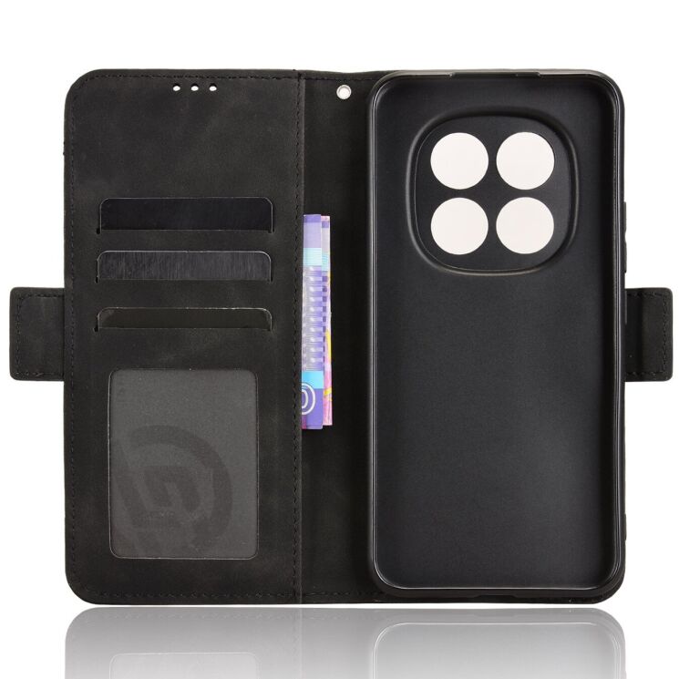 Чохол-книжка з кишеньками Deexe Wallet Stand для Xiaomi Redmi Note 15 Pro 5G - Black: фото 4 з 17