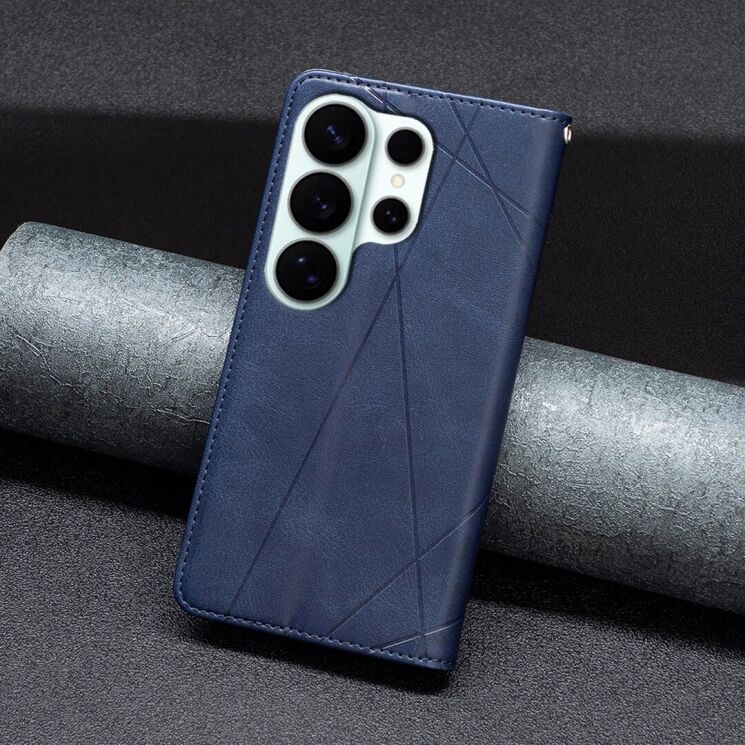 Чехол-книжка с карманами UniCase Geometric Pattern для Samsung Galaxy S26 Ultra - Blue: фото 7 из 10