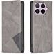 Чохол-книжка з кишеньками UniCase Geometric Pattern для Xiaomi 17T - Grey (408823H). Фото 1 з 11