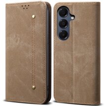 Чехол-книжка с карманами UniCase Jeans Wallet для Samsung Galaxy A57 (A576) - Khaki: фото 1 из 7