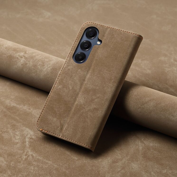 Чохол-книжка з кишеньками UniCase Jeans Wallet для Samsung Galaxy A57 (A576) - Khaki: фото 7 з 7