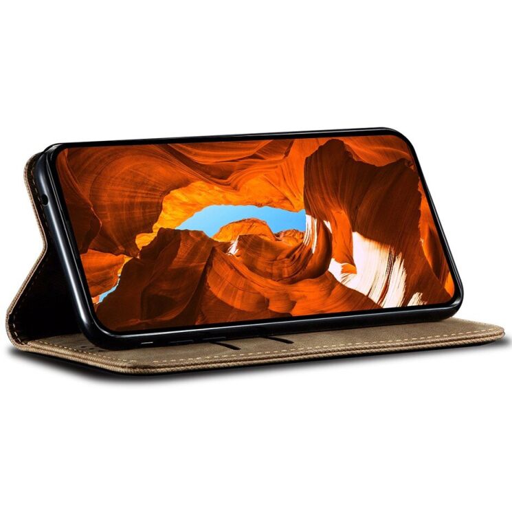 Чохол-книжка з кишеньками UniCase Jeans Wallet для Samsung Galaxy A57 (A576) - Khaki: фото 3 з 7