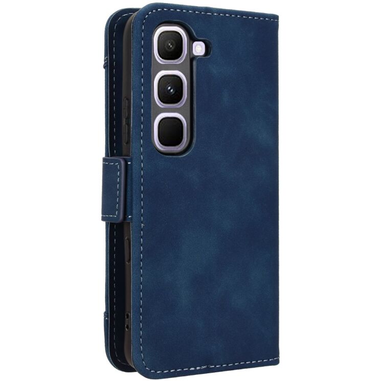 Чохол-книжка з кишеньками Deexe Wallet Stand для Infinix Hot 70 Pro - Blue: фото 7 з 15