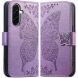 Чехол-книжка с рисунком UniCase Butterfly Pattern для Samsung Galaxy A27 (A276) - Light Purple (408671LV). Фото 5 из 8
