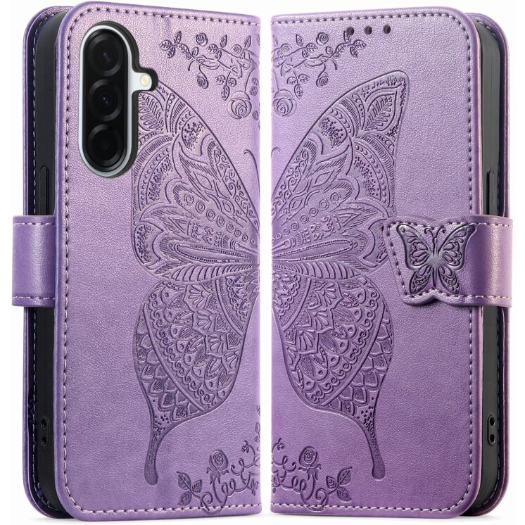 Чехол-книжка с рисунком UniCase Butterfly Pattern для Samsung Galaxy A27 (A276) - Light Purple (408671LV) Чехол-книжка с рисунком UniCase Butterfly Pattern для Samsung Galaxy A27 (A276) - Light Purple: фото 5 из 8