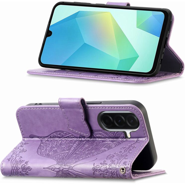Чехол-книжка с рисунком UniCase Butterfly Pattern для Samsung Galaxy A27 (A276) - Light Purple (408671LV) Чехол-книжка с рисунком UniCase Butterfly Pattern для Samsung Galaxy A27 (A276) - Light Purple: фото 4 из 8