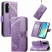 Чехол-книжка с рисунком UniCase Butterfly Pattern для Samsung Galaxy A27 (A276) - Light Purple: фото 1 из 8