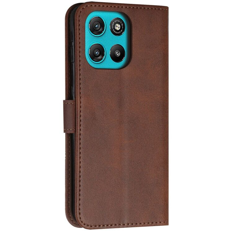Чехол-книжка с застежкой UniCase Jet Cover для Motorola Moto G57 / G57 Power / G67 Power - Brown: фото 5 из 10