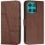 Чехол-книжка с застежкой UniCase Jet Cover для Motorola Moto G57 / G57 Power / G67 Power - Brown: фото 1 из 10