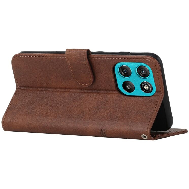 Чехол-книжка с застежкой UniCase Jet Cover для Motorola Moto G57 / G57 Power / G67 Power - Brown: фото 3 из 10