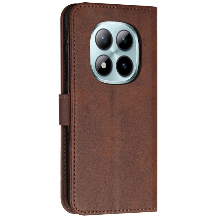 Чехол-книжка с застежкой UniCase Jet Cover для Xiaomi Redmi Note 15 Pro - Brown: фото 5 из 10