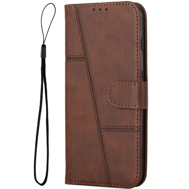 Чехол-книжка с застежкой UniCase Jet Cover для Xiaomi Redmi Note 15 Pro - Brown: фото 4 из 10