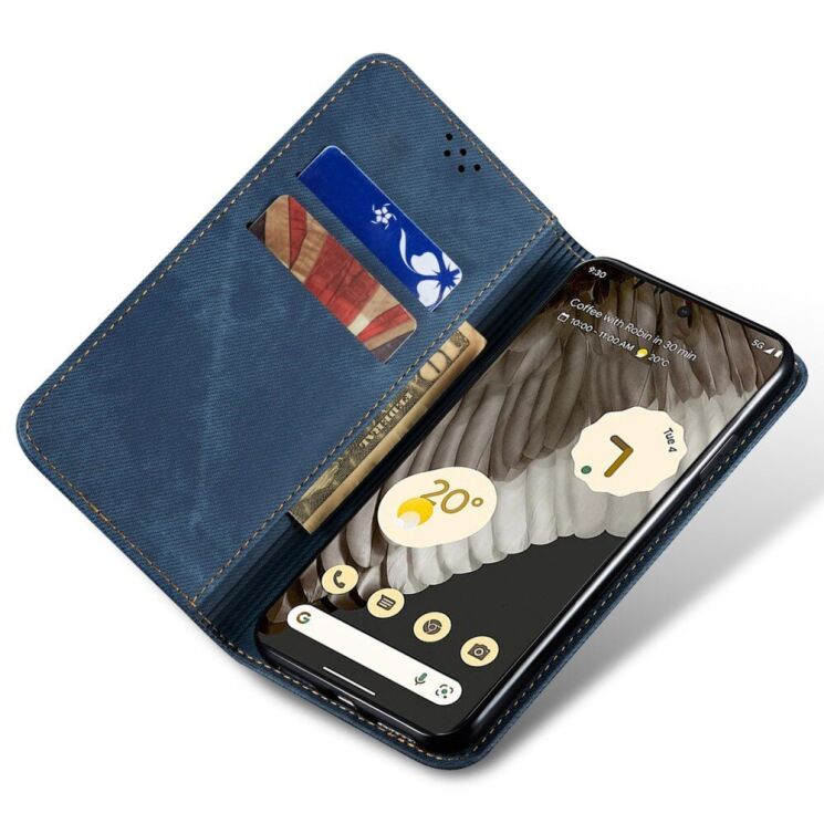 Чехол-книжка UniCase Jeans Wallet для Google Pixel 8 Pro - Blue: фото 2 из 6