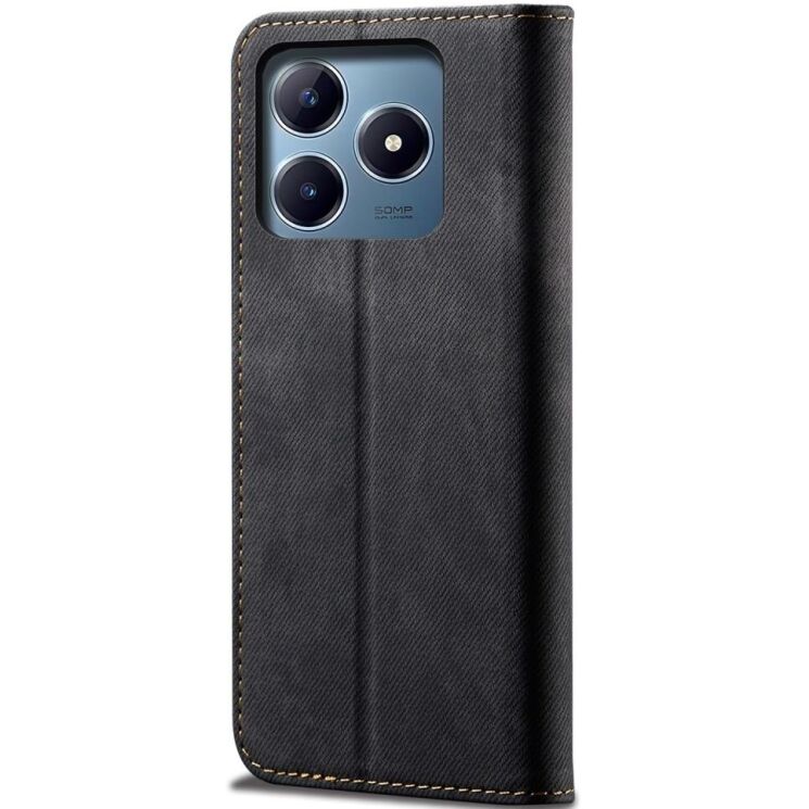 Чехол-книжка UniCase Jeans Wallet для Realme C63 / C61 / Note 60x - Black: фото 6 из 6