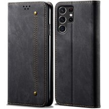 Чехол-книжка UniCase Jeans Wallet для Samsung Galaxy S25 Ultra (S938) - Black: фото 1 из 6