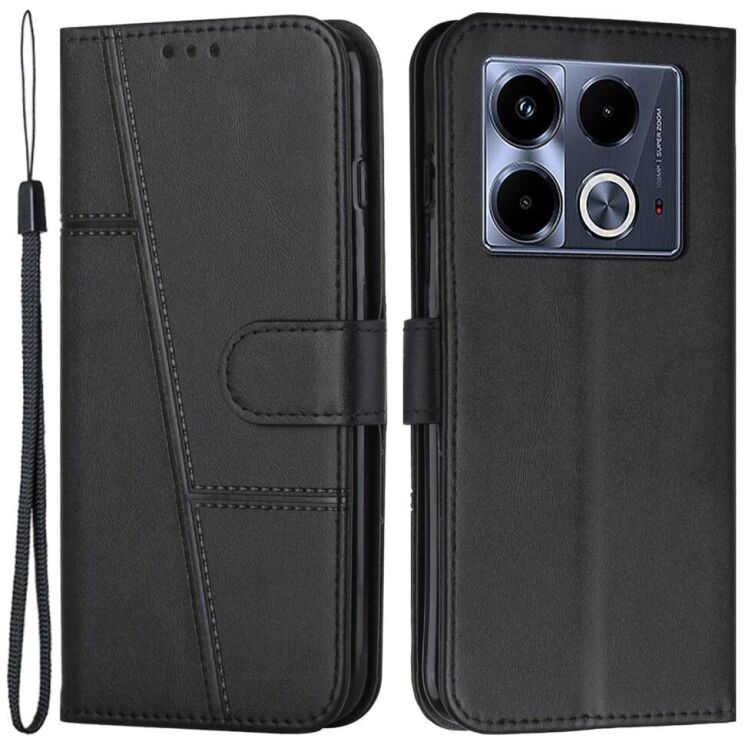 Чехол-книжка UniCase Jet Cover для Infinix Note 40 - Black: фото 1 из 11
