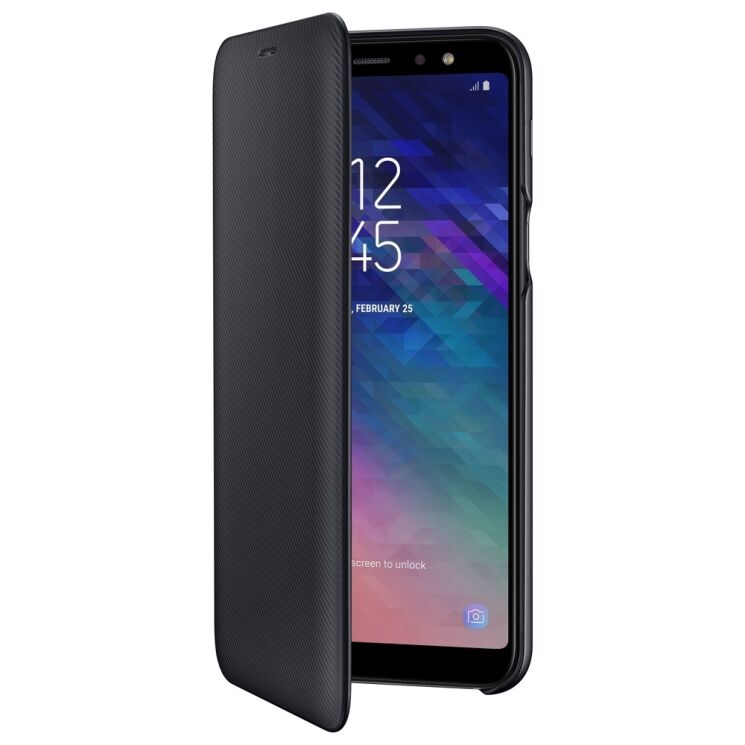 Чехол-книжка Wallet Cover для Samsung Galaxy A6+ 2018 (A605) EF-WA605CBEGRU - Black: фото 3 из 18