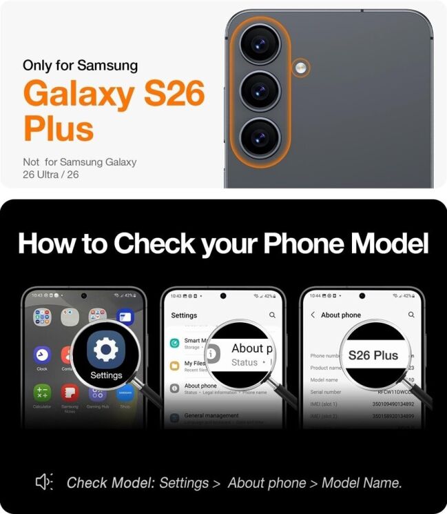 Чехол с подставкою TORRAS Ostand L1 (with MagSafe) для Samsung Galaxy S26 Plus - Black: фото 8 из 8