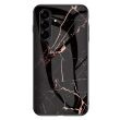 Чехол с рисунком Deexe Gradient Pattern для Samsung Galaxy A27 (A276) - Gold / Black (408602BF)