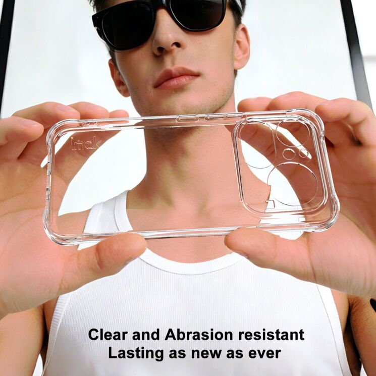 Чехол с усиленными углами IMAK Airbag MAX Case для Nothing Phone (4a) Pro - Transparent (411431T) Чехол с усиленными углами IMAK Airbag MAX Case для Nothing Phone (4a) Pro - Transparent: фото 4 из 8