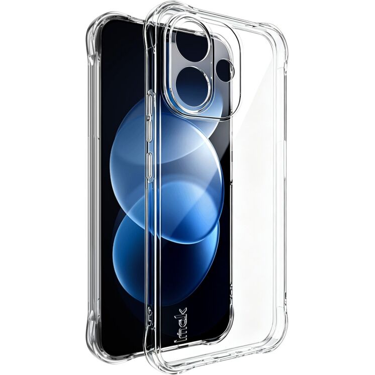 Чохол з посиленими кутами IMAK Airbag MAX Case для Xiaomi Redmi Note 17 Pro - Transparent: фото 1 з 9