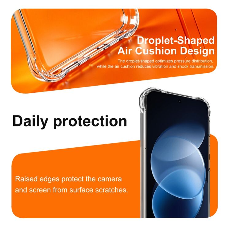Чохол з посиленими кутами IMAK Airbag MAX Case для Xiaomi Redmi Note 17 Pro - Transparent: фото 6 з 9