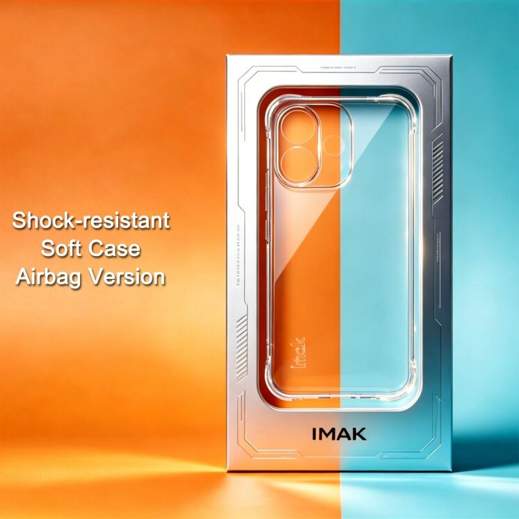 Чохол з посиленими кутами IMAK Airbag MAX Case для Xiaomi Redmi Note 17 Pro - Transparent: фото 2 з 9