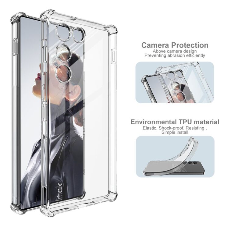 Чехол с усиленными углами IMAK Airbag MAX Case для ZTE Nubia Red Magic 11 Air - Transparent (423103T) Чехол с усиленными углами IMAK Airbag MAX Case для ZTE Nubia Red Magic 11 Air - Transparent: фото 6 из 8